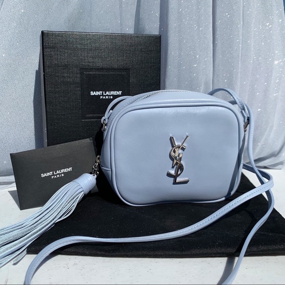light blue ysl bag